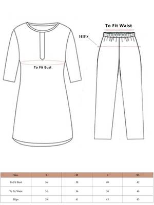 Purple gradient button-down pants set 5