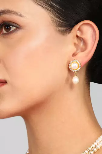 Real Natural Pearl Layered Necklace Set