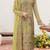 Lemon Embroidered Faux Georgette Semi Stitched Salwar Suit