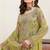 Lemon Embroidered Faux Georgette Semi Stitched Salwar Suit