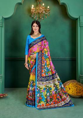 Pure Cotton Women'S Sarees,Block Printed Cotton Sarees,Trendy Cotton Sarees ,Cotton Sarees In Jetpur, Mill Print Saree 2
