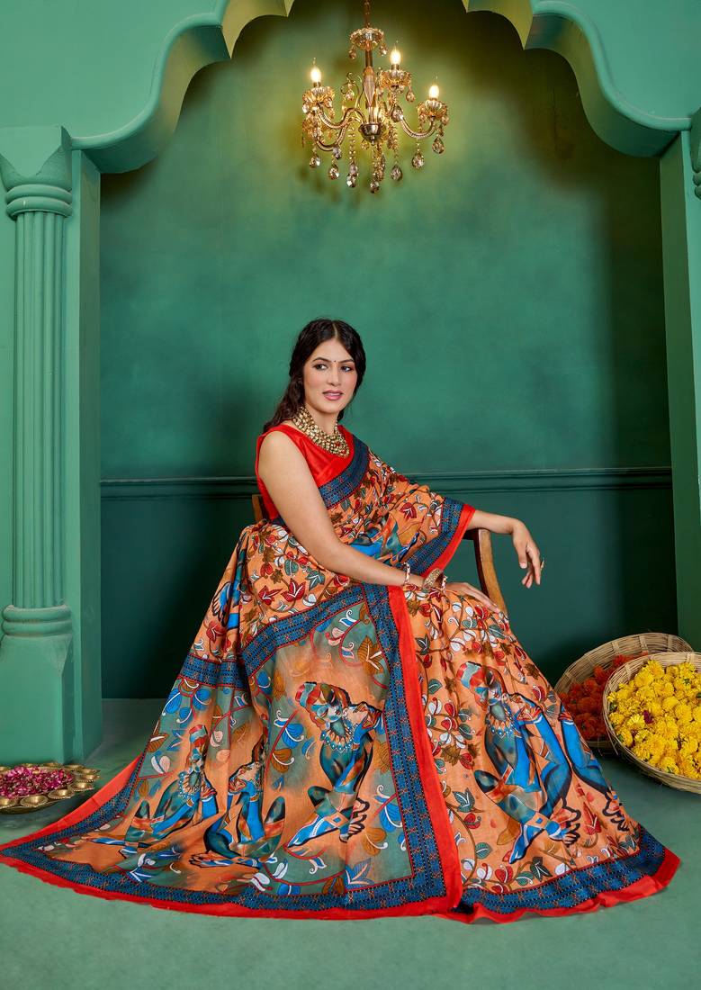 Pure Cotton Women'S Sarees,Block Printed Cotton Sarees,Trendy Cotton Sarees ,Cotton Sarees In Jetpur, Mill Print Saree