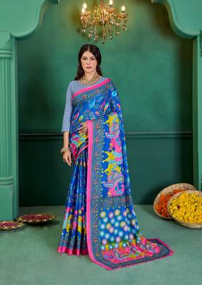 Pure Cotton Women'S Sarees,Block Printed Cotton Sarees,Trendy Cotton Sarees ,Cotton Sarees In Jetpur, Mill Print Saree 1