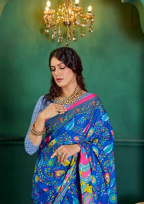 Pure Cotton Women'S Sarees,Block Printed Cotton Sarees,Trendy Cotton Sarees ,Cotton Sarees In Jetpur, Mill Print Saree 3