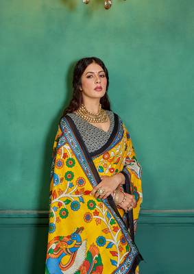 Pure Cotton Women'S Sarees,Block Printed Cotton Sarees,Trendy Cotton Sarees ,Cotton Sarees In Jetpur, Mill Print Saree 1