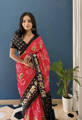 Pure Cotton Women'S Sarees,Block Printed Cotton Sarees,Trendy Cotton Sarees ,Cotton Sarees In Jetpur, Mill Print Saree 1