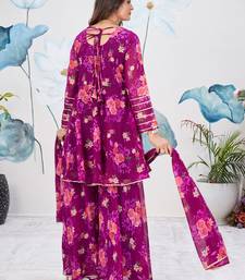 Purpla Georgette Designer Palazzo Salwar Kameez