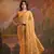 Yellow Rajasthani Leheriya Printed Foil Mirror Work Ethnic Classy Saree