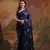 Bollywood Fashion Sequins Work Blue Partywear Graceful Girlish Saree