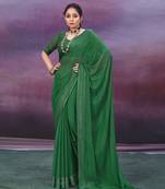 Sherwood Green Designer Swarovski Work Bollywood Style Ethnic Partywear Saree