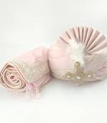 LIGHT PINK SAFA TURBAN WITH DUPATTA