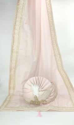 LIGHT PINK SAFA TURBAN WITH DUPATTA 2