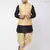 Black And Gold Silk Blend Jacket, Kurta And Dhoti Set