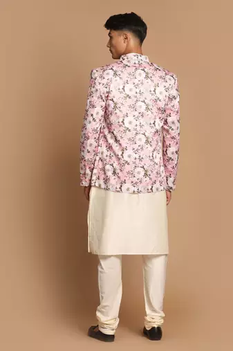 Pink And Cream Viscose Ethnic Combo Set