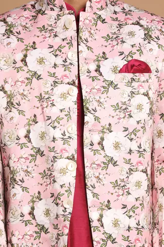 Pink Poly Viscose Ethnic Combo Set
