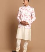 Peach And Cream Viscose Ethnic Combo Set
