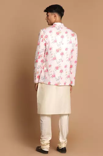 Peach And Cream Viscose Ethnic Combo Set