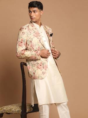 Cream Viscose Ethnic Combo Set 1
