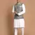 Green And White Pure Cotton Jacket, Kurta And Pyjama Set