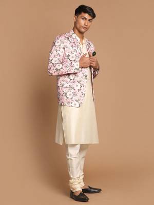 Pink And Cream Viscose Ethnic Combo Set 3