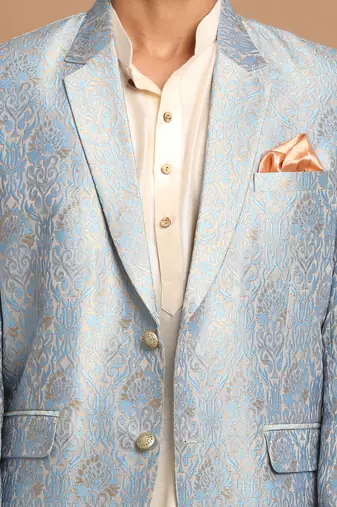 Grey And Cream Viscose Ethnic Combo Set