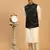 Black And Cream Viscose Jacket, Kurta And Pyjama Set
