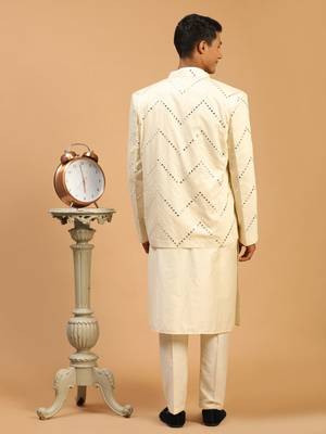 Cream Viscose Ethnic Combo Set 3