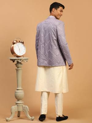 Cream Viscose Ethnic Combo Set 3