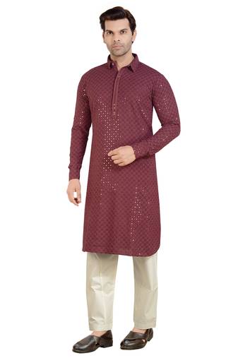 Arruga stylish shaded sequins kurta pyjama
