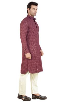 Arruga stylish shaded sequins kurta pyjama 4