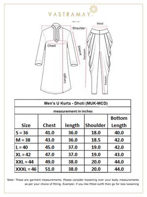Gold Silk Blend Kurta And Dhoti Set 5