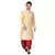  gold silk blend kurta and dhoti set