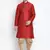 Maroon Silk Blend Kurta And Dhoti Set