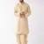 Gold Silk Blend Kurta And Dhoti Set