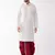  men's solid kurta and embroidered traditional dhoti set