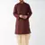 Solid Kurta And Embroidered Traditional Dhoti Set