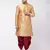 Rose Gold Silk Blend Kurta And Dhoti Set