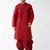  maroon silk blend kurta and dhoti set