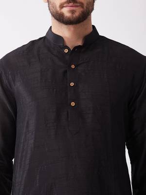 Solid Kurta And Embroidered Traditional Dhoti Set 4