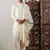 Cream Viscose Kurta And Dhoti Set