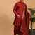 Maroon Viscose Kurta And Dhoti Set