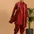 Maroon Viscose Kurta And Dhoti Set
