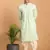 Mint Green And Cream Georgette Kurta And Dhoti Pant Set