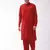 Maroon Cotton Blend Kurta And Patiala Set