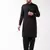 Black Cotton Blend Kurta And Patiala Set