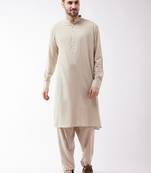 Green Cotton Blend Kurta And Patiala Set