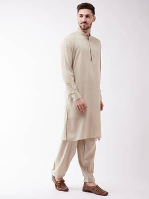 Green Cotton Blend Kurta And Patiala Set 2
