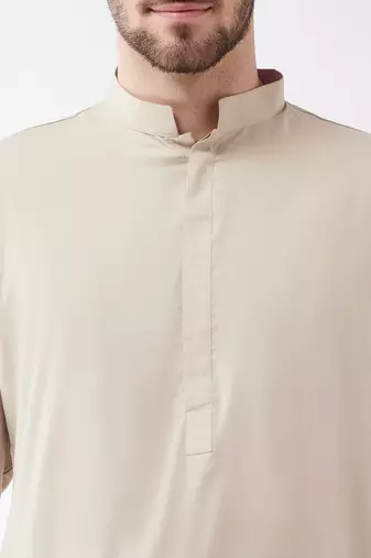 Green Cotton Blend Kurta And Patiala Set
