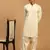 cream viscose kurta and patiala set