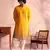 Yellow And Cream Georgette Kurta And Patiala Set